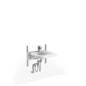Manual height adjustable washbasin system - BASICLINE 403-03