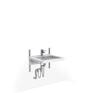 Manual height adjustable washbasin system - BASICLINE 403-15