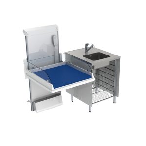 Height Adjustable Changing Table 334 - Combination 1, Washing bench