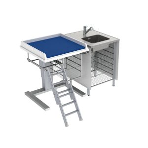 Height Adjustable Changing Table 333 - Combination 1, Washing bench right
