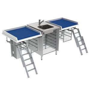 Height Adjustable Changing Table 335 - Combination 2, Washing bench center
