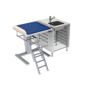 Height Adjustable Changing Table 332 - Combination 1, Washing bench right