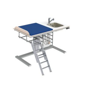 Height Adjustable Changing Table 332 - Sink right, Ladder left