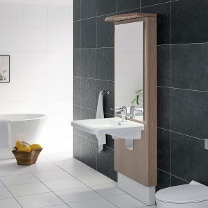 Electric height adjustable washbasin system with mirror and lighting - DESIGNLINE 417-0 - Image 7