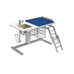 Height Adjustable Changing Table 332 - Sink left, Ladder right