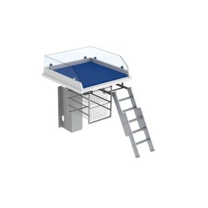 Height Adjustable Changing Table 335 - Ladder right, Border 20 cm - Image 1