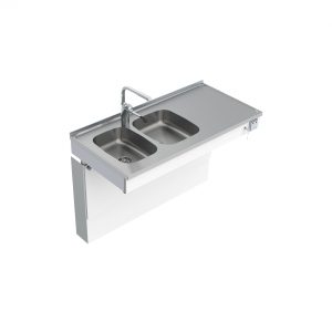 Wall Mounted Motorised Height Adjustable Sink Module 6300-ESH