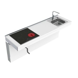 Wall Mounted Cranked Adjustable Combi Kitchen 6350-ES11S4