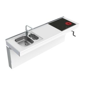 Wall Mounted Cranked Adjustable Combi Kitchen 6350-ES20S4