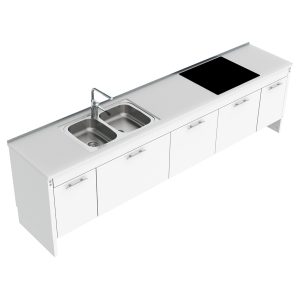 Sidelift 6400 Combi Kitchen Module 6400-ES30S4 - Cabinets under the entire lift