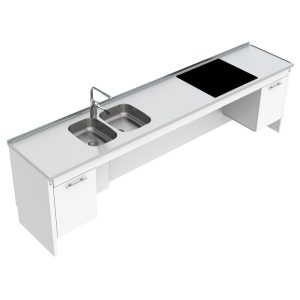 Sidelift 6400 Combi Kitchen Module 6400-ESHS4 Stainless steel - Cabinets Left-Right