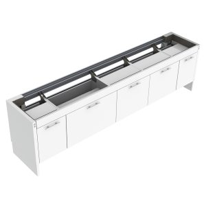 Sidelift 6400 Combi Kitchen Module - Cabinets under the entire lift
