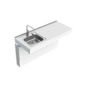 Wall Mounted Manual Height Adjustable Sink Module 6380-ES11