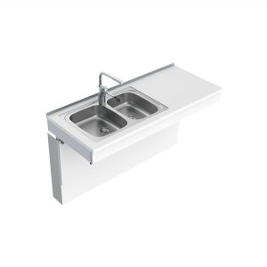Wall Mounted Manual Height Adjustable Sink Module 6380-ES30