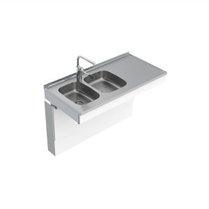 Wall Mounted Manual Height Adjustable Sink Module 6380-ESH