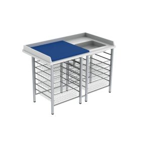 Changing Table 327, Fixed height, Sink right
