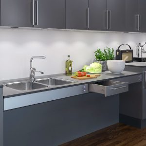 Kitchen Worktop Lift Baselift 6310HA - Floor-mounted, 103 mm front - Image 6