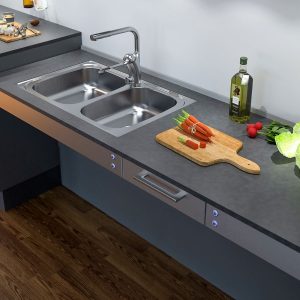 Kitchen Worktop Lift Baselift 6310HA - Floor-mounted, 103 mm front - Image 7