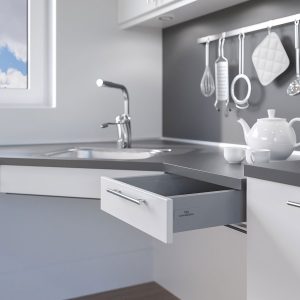 Kitchen Worktop Lift Baselift Corner 6301HA, 45°- 90°, wall-mounted - Image 7