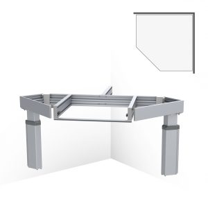 Kitchen Worktop Lift Baselift Corner 6301HA, 45°- 90°, wall-mounted