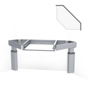 Kitchen Worktop Lift Baselift Corner 6302HA, 45°- 45°, wall-mounted