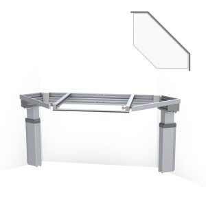 Kitchen Worktop Lift Baselift Corner 6302LA, 45°- 45°, wall-mounted