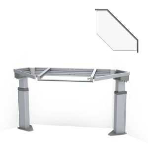 Kitchen Worktop Lift Baselift Corner 6312LA, 45°- 45°, floor-mounted