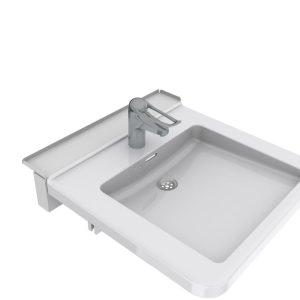 Manually adjustable washbasin with gas spring - BASICLINE 406-10 - Image 3