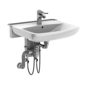 Manually adjustable washbasin with gas spring - BASICLINE 406-11 - Image 4