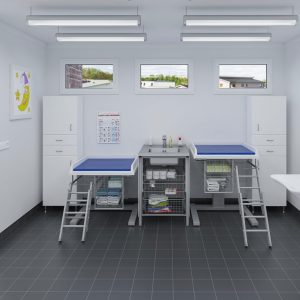Height Adjustable Changing Table 333 - Combination 2, Washing bench center - Image 3
