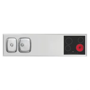 Wall Mounted Motorised Adjustable Combi Kitchen 6300-ESHS4 - Image 4