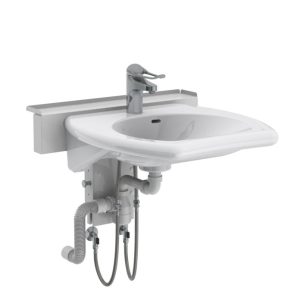 Manually adjustable washbasin with gas spring - BASICLINE 406-03 - Image 4