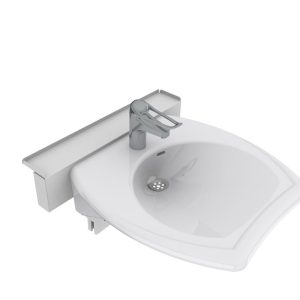 Manually adjustable washbasin with gas spring - BASICLINE 406-03 - Image 3