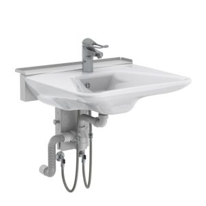 Manually adjustable washbasin with gas spring - BASICLINE 406-01 - Image 4
