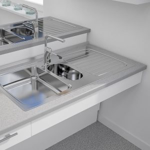 Inset Kitchen Sink Stainless Steel Granberg ES25 - 97.1 cm - Image 3
