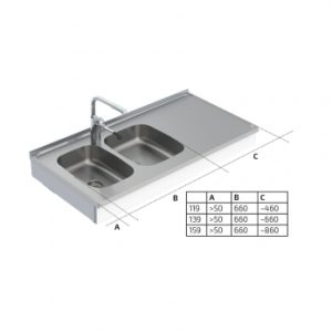 Wall Mounted Motorised Height Adjustable Sink Module 6300-ESH - Image 4