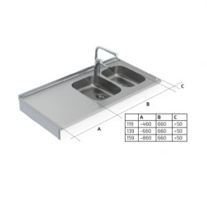 Wall Mounted Motorised Height Adjustable Sink Module 6300-ESH - Image 5