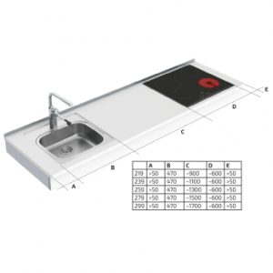 Wall Mounted Motorised Adjustable Combi Kitchen 6300-ES11S4 - Image 5