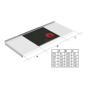 Wall Mounted Motorised Height Adjustable Hob Module 6300LA-S4 - Image 3