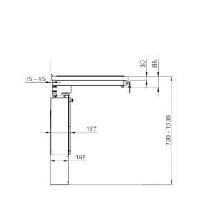 Wall Mounted Motorised Height Adjustable Hob Module 6300LA-S4 - Image 5