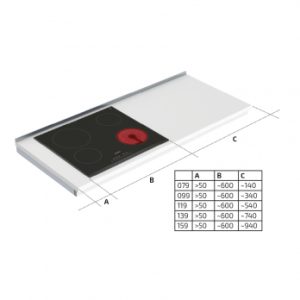 Wall Mounted Manual Height Adjustable Hob Module 6380LA-S4 - Image 3