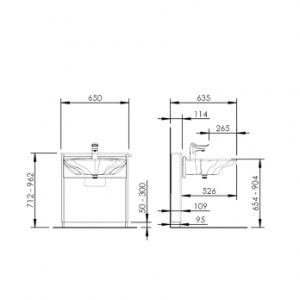 Electric height adjustable washbasin - BASICLINE 415-01 - Image 5