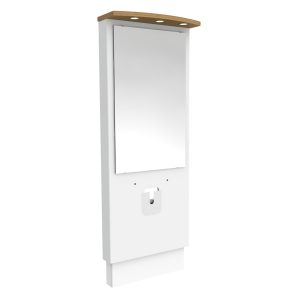 Electric height adjustable washbasin system with mirror and lighting - DESIGNLINE 417-0