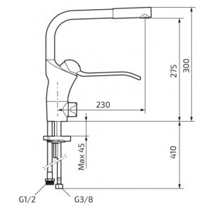 Mixer tap Granberg 60210 Incl. dishwasher shut off - Image 3