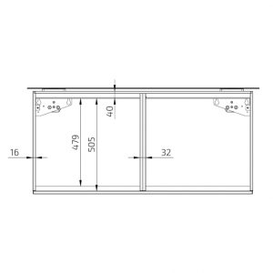 Kitchen Worktop Lift Baselift 6300LA - Wall-mounted, 40 mm front - Image 4
