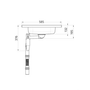 Wheelchair Accessible Sit-on Kitchen Sink - Granberg ESF - Image 3