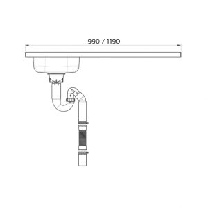 Wheelchair Accessible Sit-on Sink, Mini Kitchen (for hob) - Granberg ESFS - Image 5