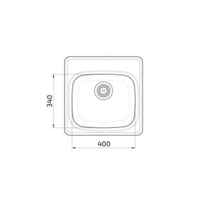 Wheelchair Accessible Inset Kitchen Sink Granberg ES11 - 49.6 cm - Image 3