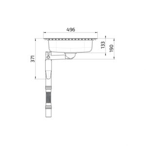 Wheelchair Accessible Inset Kitchen Sink Granberg ES15 - 76.6 cm - Image 6
