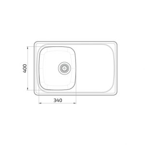 Wheelchair Accessible Inset Kitchen Sink Granberg ES15 - 76.6 cm - Image 4